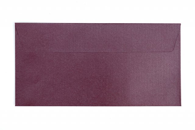 Koperty DIN z długim klejem, masa perłowa jagodowa