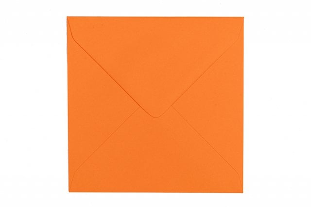 Koperty kwadratowe 130x130 mm, pomarańczowe