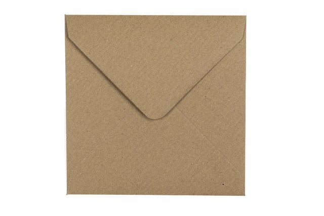 Koperty kwadratowe 140x140 mm, papier kraft