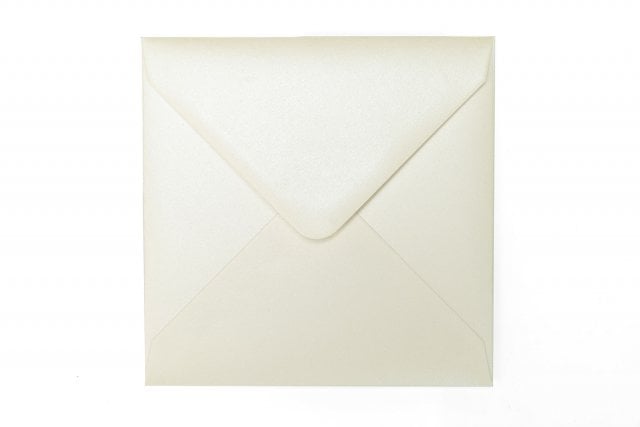 Koperty kwadratowe 140x140 mm, masa perłowa