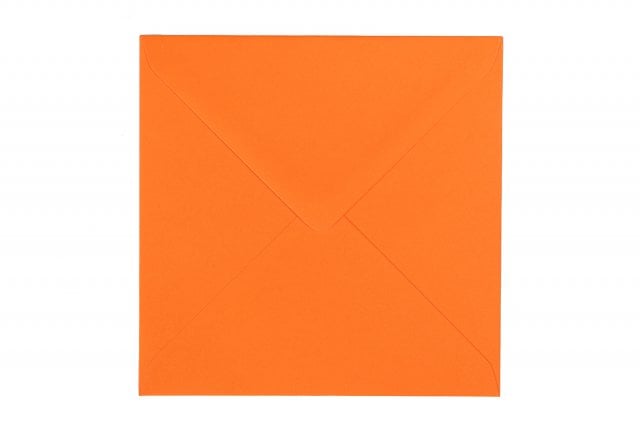 Koperty kwadratowe 140x140 mm, pomarańczowe
