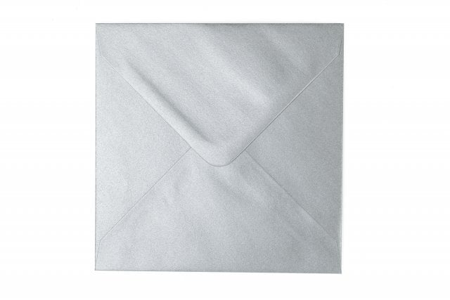 Koperty kwadratowe 140x140 mm, srebrne