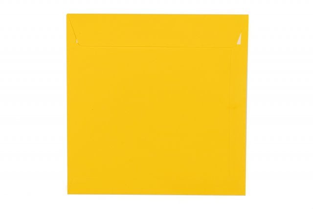 Koperty kwadratowe 220x220 mm, żółte