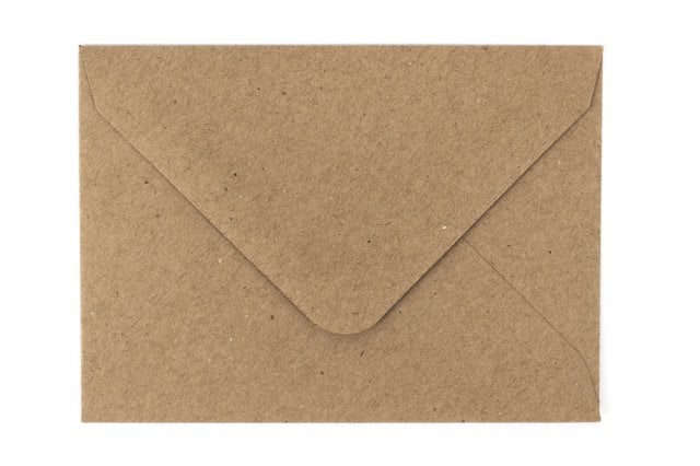 Koperty 62x94mm, papier kraft