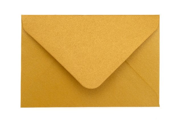 Koperty 65x94mm, złote