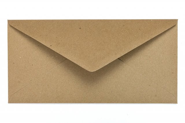 Koperty DIN długie, papier kraft
