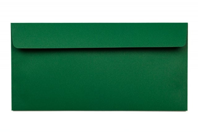 Koperty DIN z długim klejem, ciemnozielone