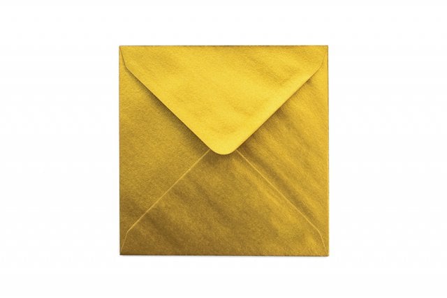 Koperty kwadratowe 130x130 mm, złote