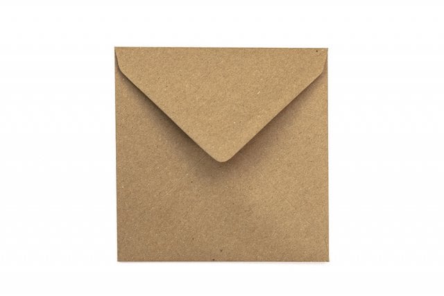 Koperty kwadratowe 130x130 mm, papier kraft