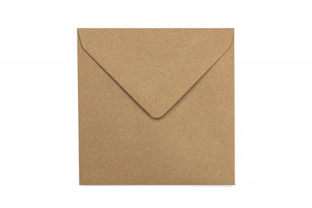 Koperty kwadratowe 155x155 mm, papier kraft