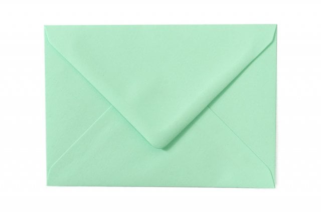 Koperty DIN C6, pastelowa zieleń