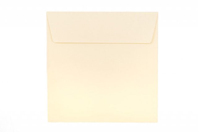Koperty kwadratowe 160x160 mm, kremowe