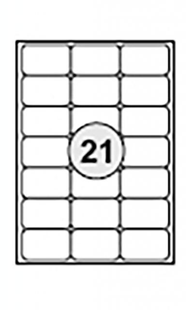 Etykiety 63,5 x 38,1 mm
