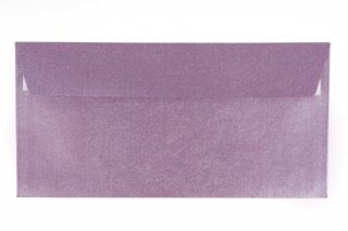 Koperty DIN z długim klejem, masa perłowa fioletowa
