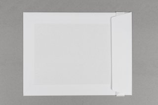 Koperty 185x240mm, białe z kartonowym grzbietem