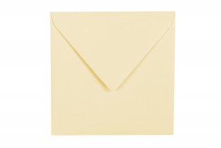 Koperty kwadratowe 140x140 mm, kremowe