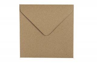 Koperty kwadratowe 140x140 mm, papier kraft