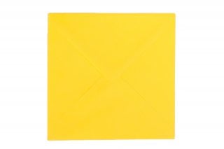 Koperty kwadratowe 140x140 mm, żółte