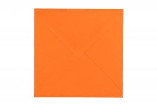 Koperty kwadratowe 140x140 mm, pomarańczowe