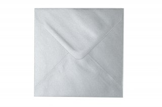 Koperty kwadratowe 140x140 mm, srebrne