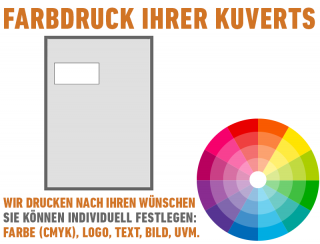 Koperty DIN C4 z okienkiem, indywidualny nadruk