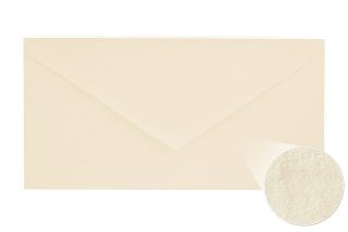 Koperta DIN długa, kremowa, młotkowana tekstura